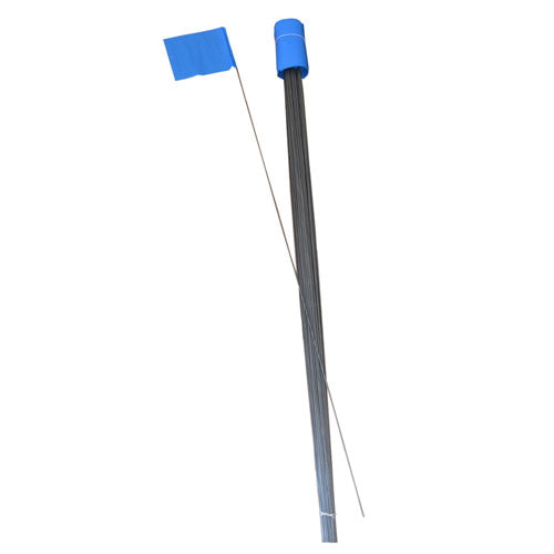 100 - 4" x 5" Blue Flags