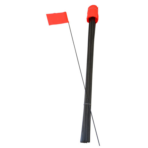 100 - 2 ½" x 3 ½" Fl. Orange Flags