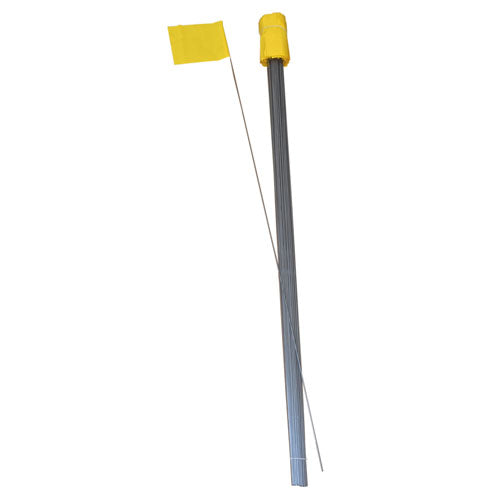 Survey Marking Flags: 100-pack Yellow (4" x 5")
