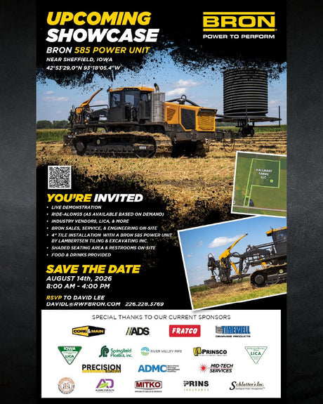 The BRON Drainage Showcase is almost here!