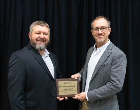 Agri Drain's President, Scott Lukan, Presents 2026 Environmental Leader Award to Nick Helland