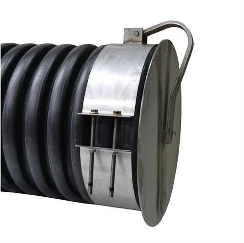 18" Stainless Steel Hinged Flap Gate For Corrugated Plastic