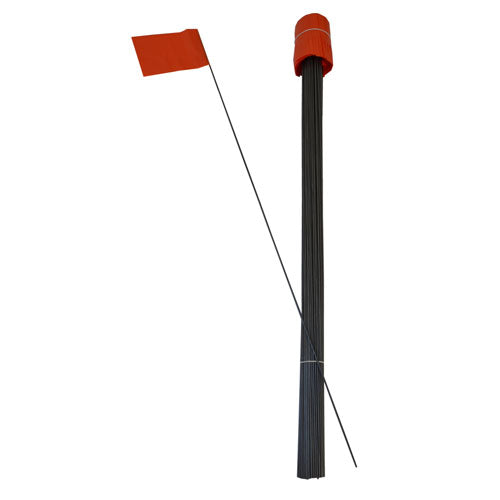 100 - 2 ½" x 3 ½" Orange Flags