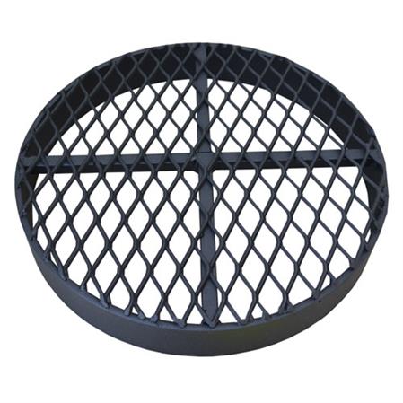 Dura 124X-RF Black 12 Round Flat Drainage Grate